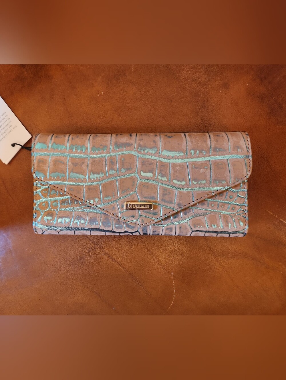Brahmin Blue Mineral Fremont...Veronica Wallet NWT